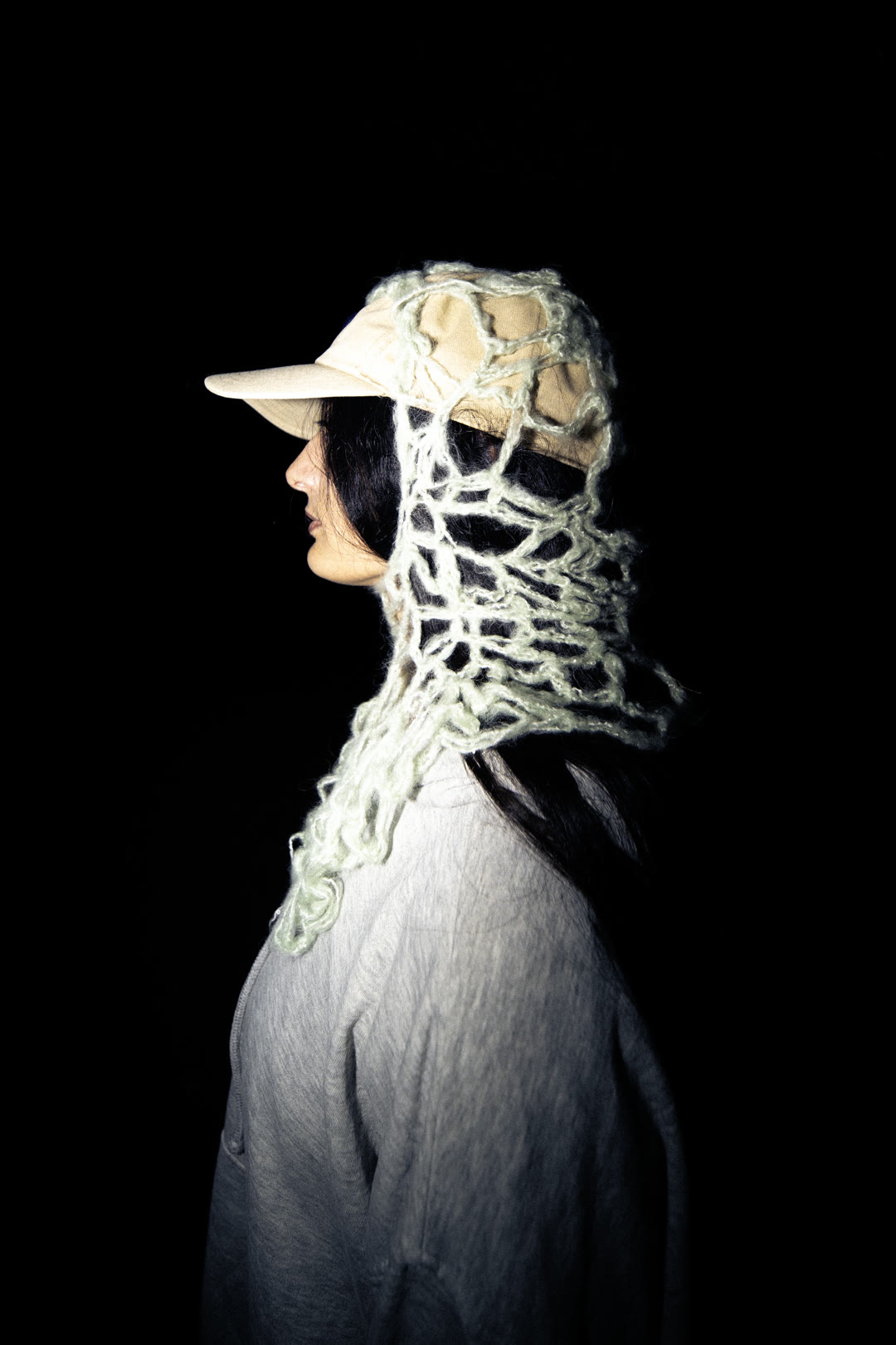 Portrait Batgingerus, bonnet crocheté